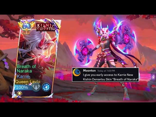 MOONTON THANK YOU, KARRIE KINSHIN DENSETSU SKIN GAMEPLAY!!