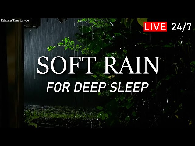 🔴 Fall Asleep in 5 Minutes with Soft Rain Sound / Natural White Noise for Deep Sleep and Relaxation