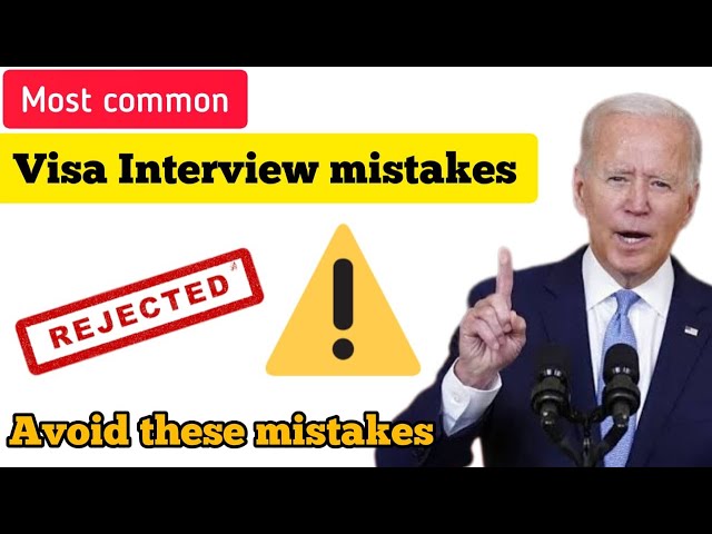 Most Common Visa Interview Mistakes | Avoid these mistakes | Ed Sacred International