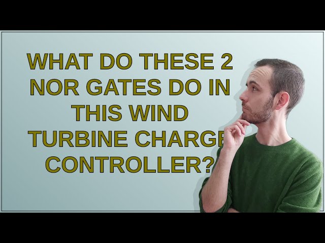 Electronics: What do these 2 NOR gates do in this wind turbine charge controller?