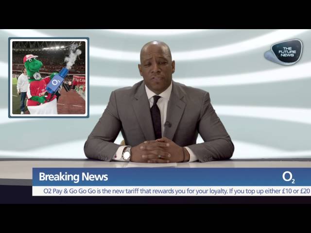 Ian Wright presents O2 Future News - club mascots scuffle at north London derby