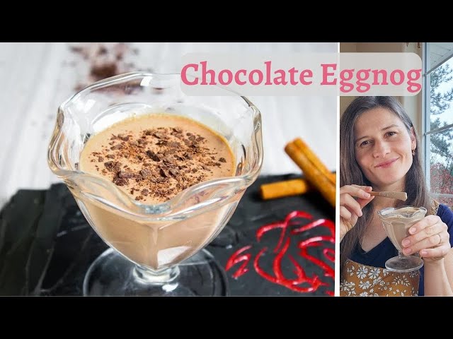 Keto Chocolate Eggnog | no added sugar | low-carb | homemade