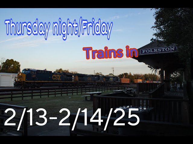 Heritage, YN2, foreign power, and more... Trains in Folkston, GA 2/13-2/14/25