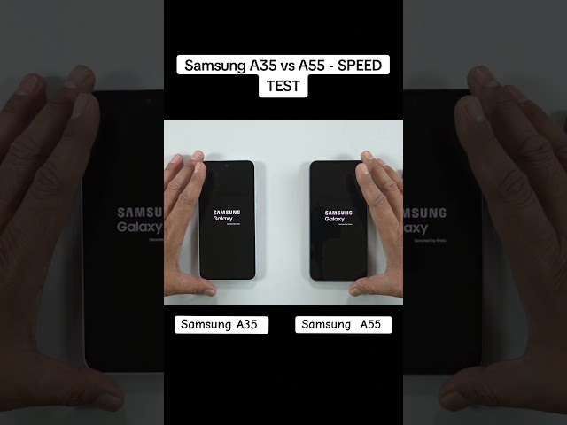 Samsung A55 VS Samsung A35 Speed test 😈 Which one your favorite phone 🫵