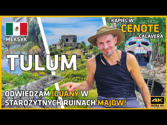 MEXICO 🇲🇽 #2 - TULUM - 🏛 Mayan ruins, iguanas 🦎 and a swim 🌊 in Cenote CALAVERA 💀 #méxico