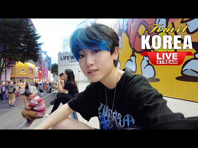 Live Korea Seoul 🇰🇷 Walk Tour Seoul 🔴 Seoul Myeongdong Night Street Walking Tour, Korean Food Street