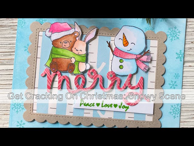 Get Cracking On Christmas Snowy Scene