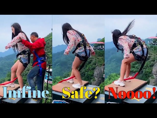 Bungee Jumping With Rope In Beautiful Place:Asmr Bungee Jumping