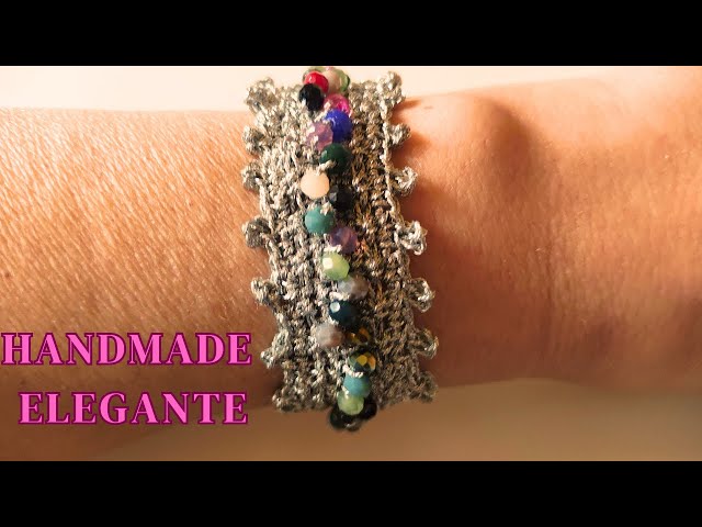 BRACCIALE UNCINETTO CON PERLINE: Un Accessorio Chic Fai da Te!