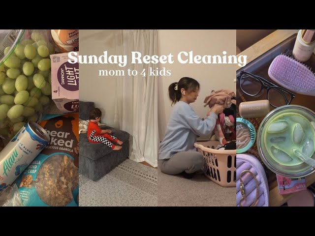 sunday reset vlog | prepping for the week with 4 kids