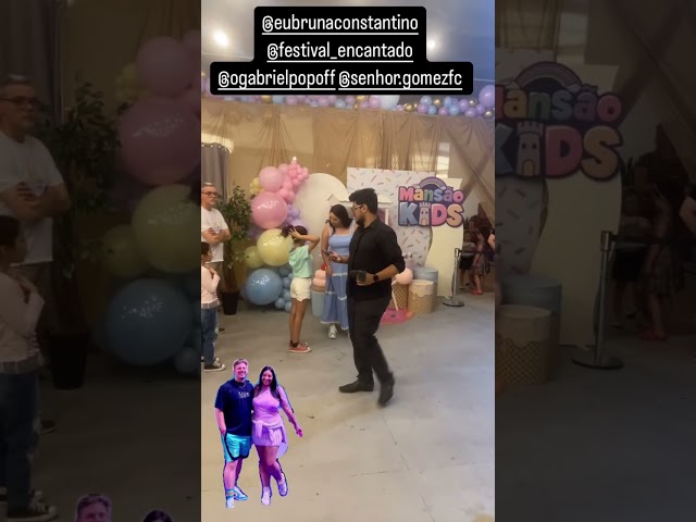 🎥 tbt com a Bruna constatino e o Gabriel popoff  e ￼ mansão kids no  shopping Müller Curitiba