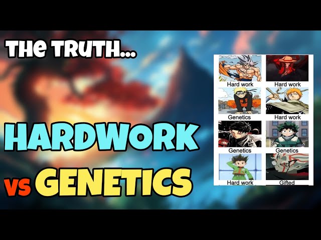 The BIGGEST LIE In Anime - Hard Work Vs Genetics