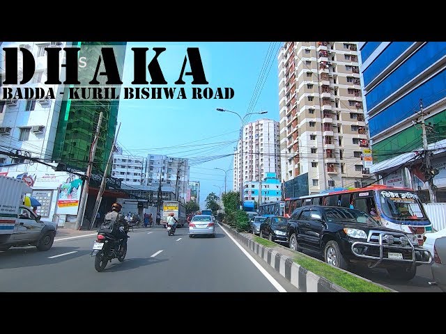 Dhaka City, Badda - Kuril Bishwa Road | Road View | Raid Vlogs