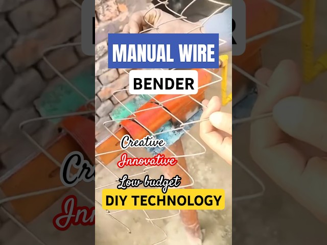 DIY Simple Manual Wire Bender for Wire Fence Weaving