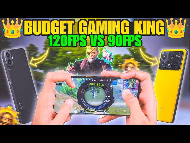 🔥Budget gaming king: CMF Phone 1 vs Poco X6 Pro BGMI Test