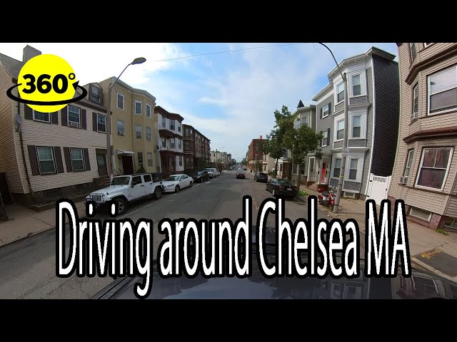 360° Video | We drive around in Chelsea MA near Boston