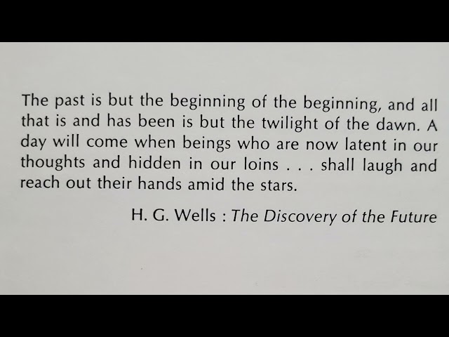 PG157P02 Extract from The Discovery of the Future by H. G. Wells