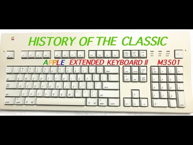 THE HISTORY OF THE APPLE EXTENDED KEYBOARD II DISASSEMBLY & RETRO BRIGHTING