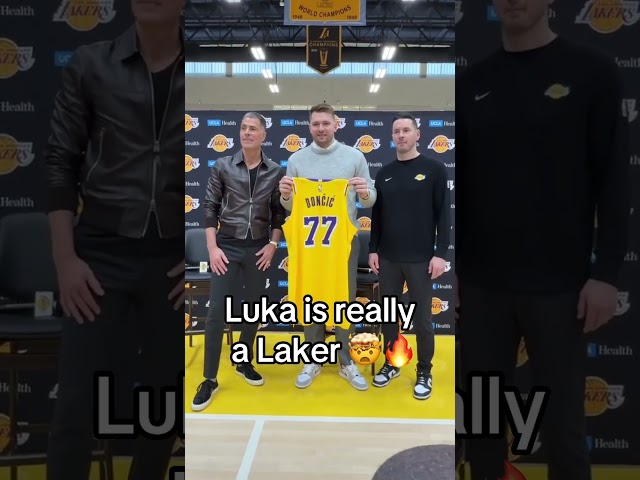 Luka is officially a Laker😭