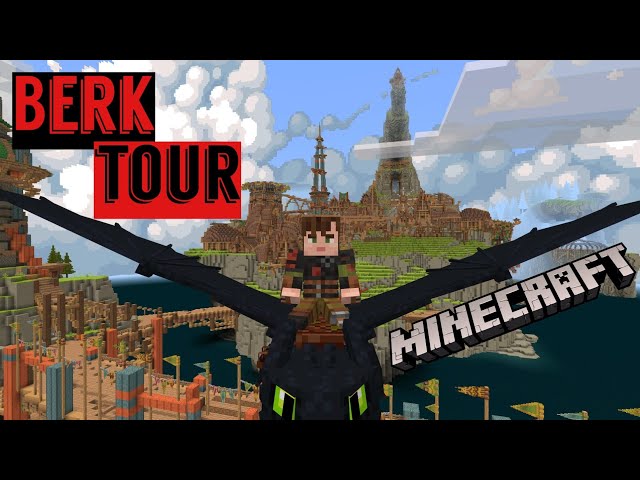 MINECRAFT: BERK TOUR. How to train your dragon. features Toothless 😎