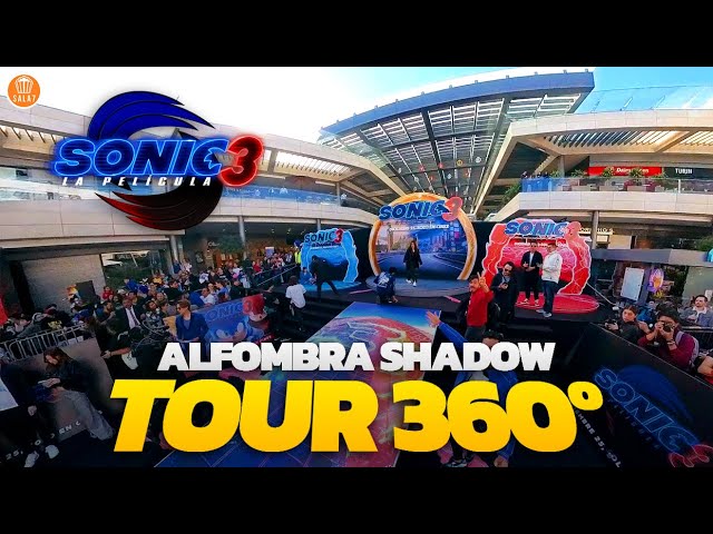 TOUR 360 º Alfombra Shadow de la Premiere de SONIC 3 La Película 💙 | SALA 7