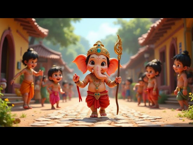 गणपति बाप्पा मोरया, मंगलमूर्ति मोरया | Ganpati Bappa Morya #ganesha #kidsvideo