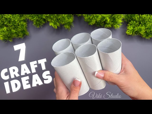 7 Easy Recycling Craft Ideas 💥 Paper Decoration DIY Paper Rolls