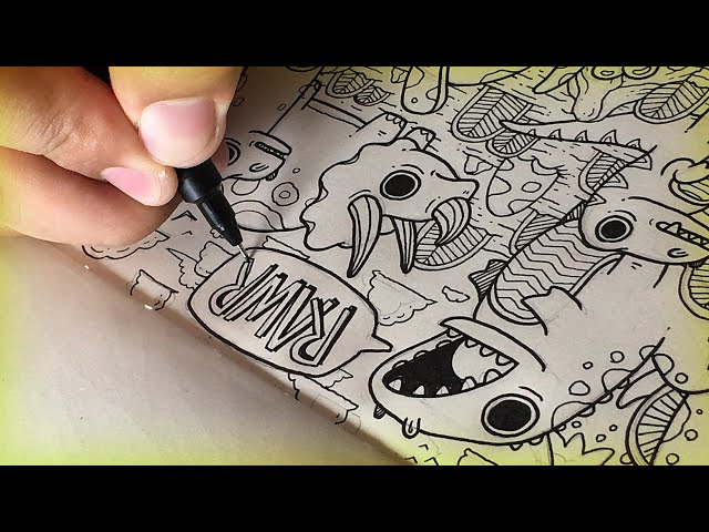 How to doodle | Dinosaurs | Part 2