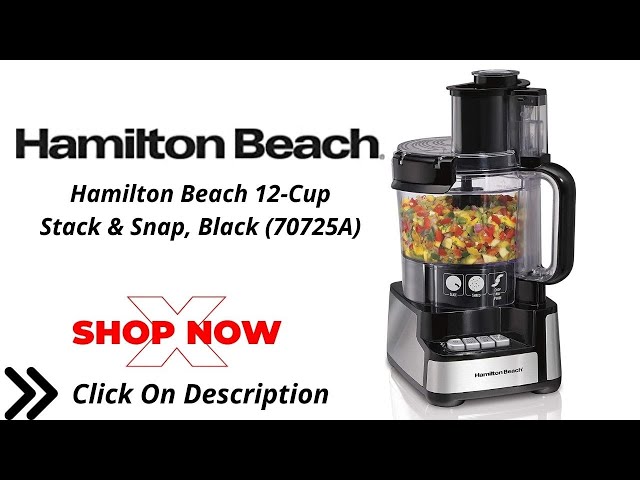 Hamilton Beach 12 cup Food Processor Review | Best vegetable chopper 2022