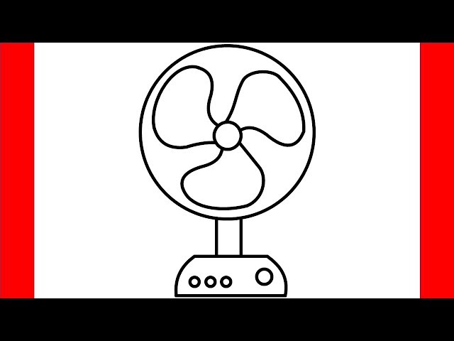 How To Draw Fan - Step By Step Drawing