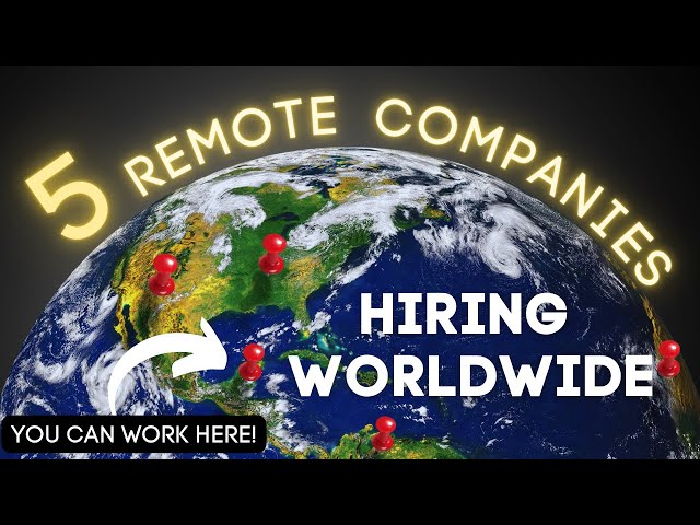 WORK FROM ANYWHERE! Remote Companies Hiring Worldwide - WFH REMOTE JOBS