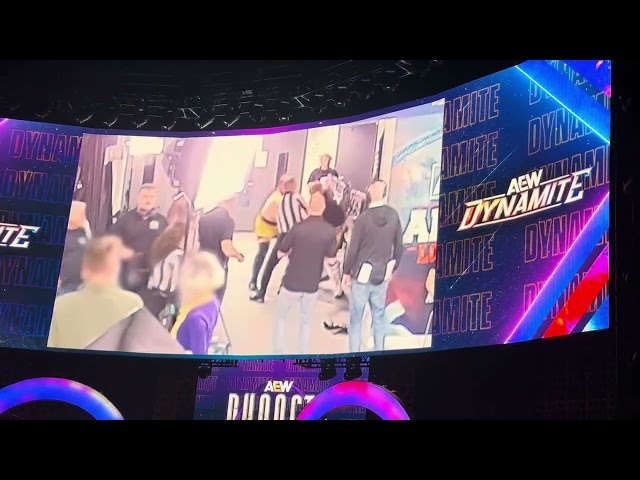 LIVE CROWD REACTION FROM CM PUNK SECURITY FOOTAGE - AEW  DYNAMITE APRIL 10 2024 #aewdynamite #cmpunk