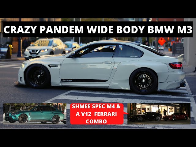 CRAZY ROCKET BUNNY WIDE BODY BMW M3, THEN A *RARE* LAMBORGHINI BICOLORE & A 2ND V12 FERRARI COMBO