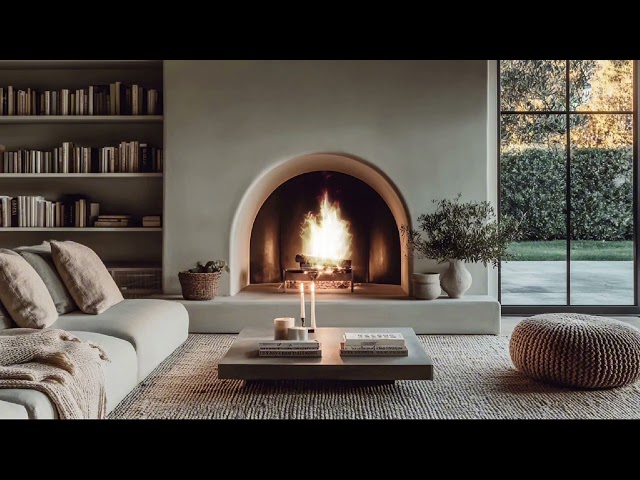 Cozy Fireplace Ambience | Crackling Fire Sounds for Sleep, Study, Relaxation | ASMR