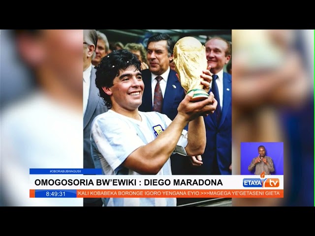 Etaya sportsperson of the week Maradona