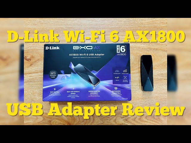 D-Link Wi-Fi 6 USB Adapter Review (DWA-X1850 AX1800)