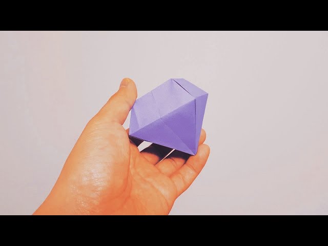 How To Fold A Origami Paper Diamond