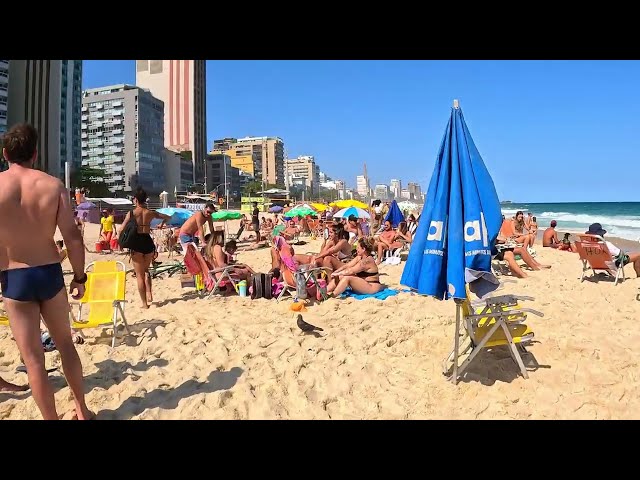 WHAT IS IT 😲 LEBLON BEACH 2024 😍 RIO DE JANEIRO BEACHES BRAZIL 4K