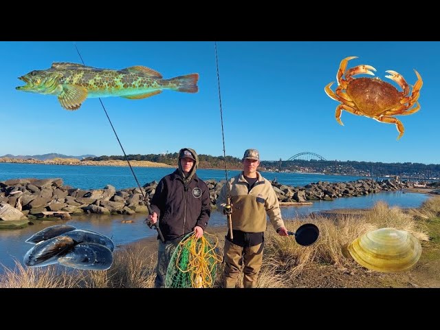 Eating ONLY What I CATCH For 24 HOURS On The OREGON COAST