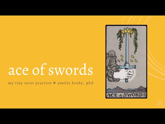 ace of swords  ✺ my tiny tarot practice