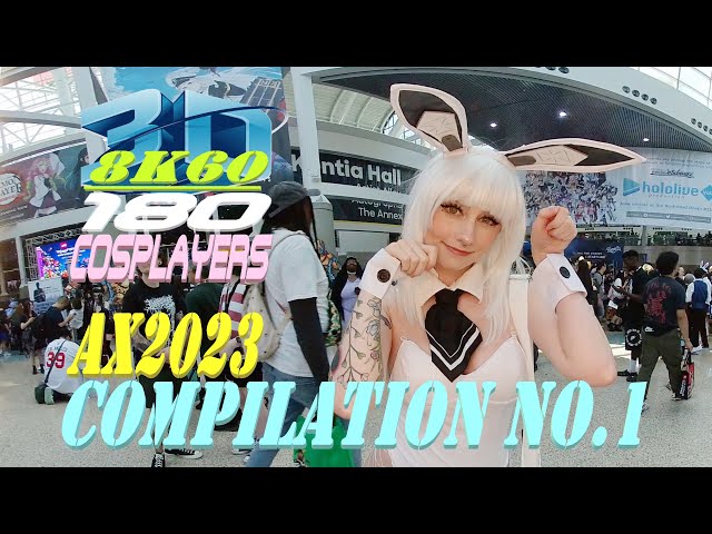 Anime Expo 2023, Cosplay, 3DVR180, Compilation No1, AX2023, アニメエキスポ, コスプレNo1 8K 3D VR180