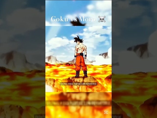 Goku vs Moro ☠️ full fight (skull face edit) #viralshort #anime #youtubeshorts #moro #goku #dbz