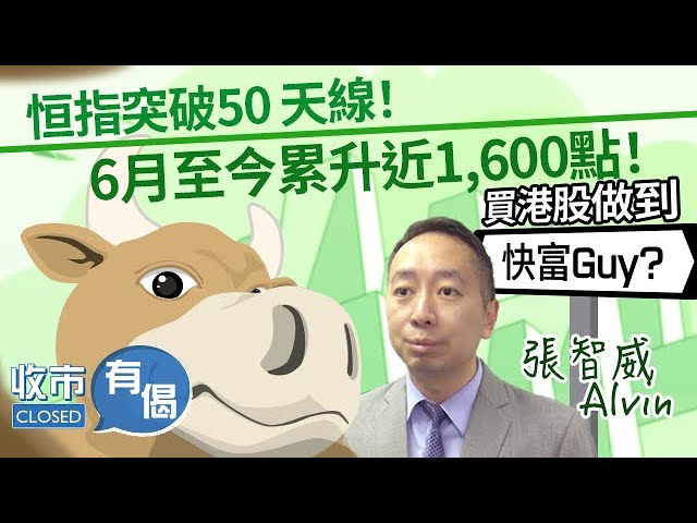 【我要做快富Guy💰！】港股爆升💥💥恒指突破50天線 6月至今累升逾1500點！美團、阿里巴巴搶鏡💥體育股大爆發！︱#張智威︱收市有偈︱2023-6-15