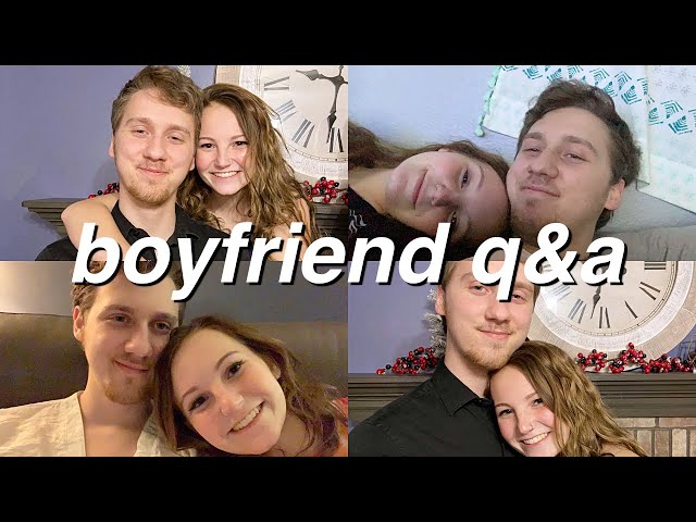 ANSWERING QUESTIONS WITH MY BOYFRIEND | boyfriend q&a