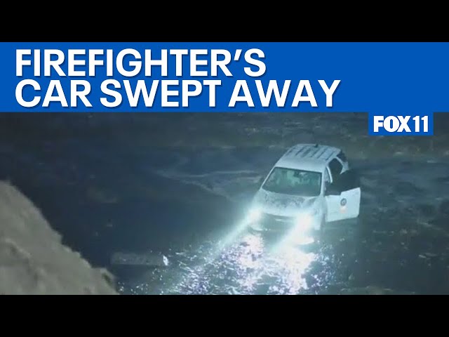 Mudslide on PCH sweeps firefighter into ocean