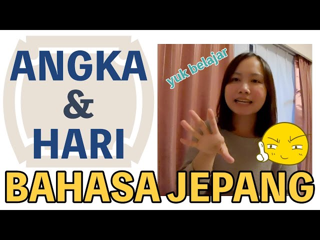 HARI DAN ANGKA (Belajar bahasa Jepang)