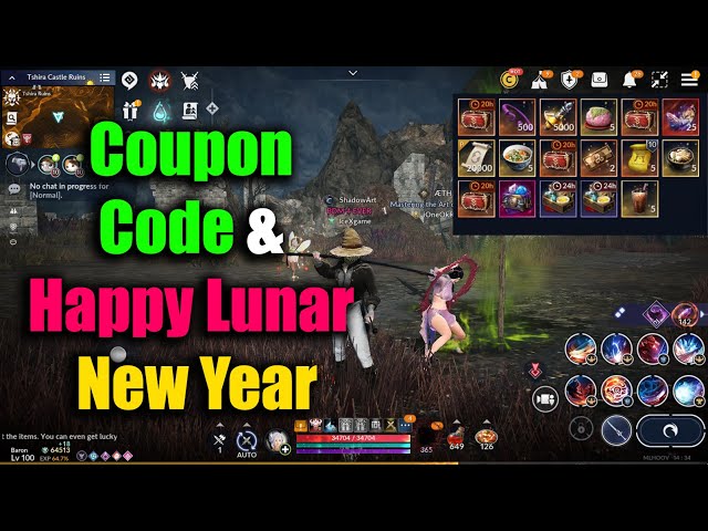 Black Desert Mobile Coupon Code & Happy Lunar New Year