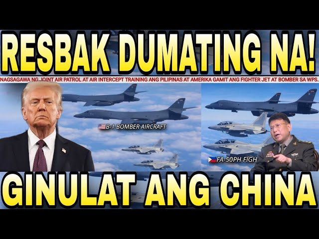 AMERIKA nagpadala ng BOMBER sa WEST PHIL SEA kasama ang FIGHTER JET ng PILIPINAS