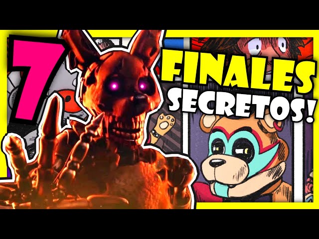 FNAF SECURITY BREACH: Como DESBLOQUEAR los 7 FINALES? 💜