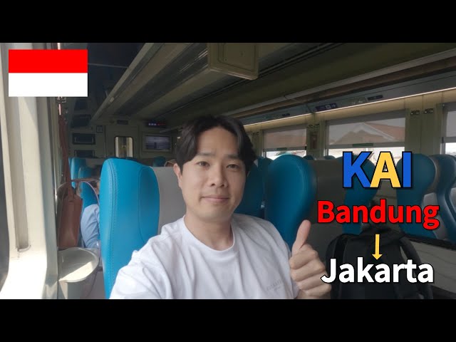 Taking KAI train from Bandung to Jakarta🇮🇩